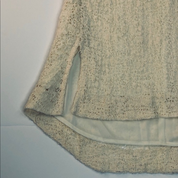 Rag & Bone Cream Lined Open Weave Tunic - Picture 4 of 8